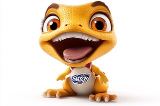 Cartoon Lizard Mascot