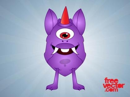 Cartoon Monster Free Vector