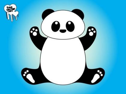 Cartoon Panda Free Vector