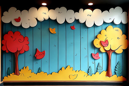 Cartoon Park Wall Decoration