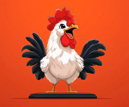 Cartoon Rooster Illustration