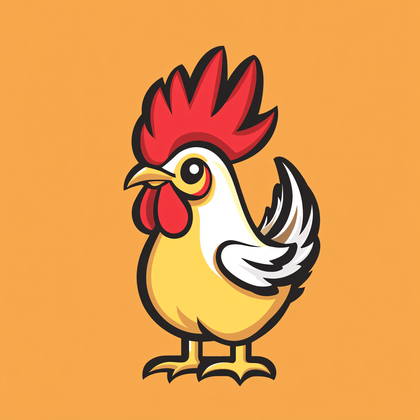Cartoon Rooster