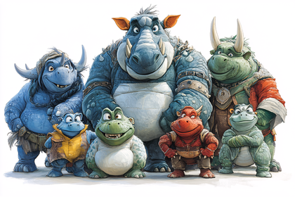 Cartoon Trolls Characters
