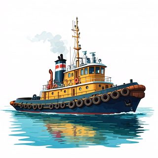 Tugboat illustration