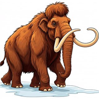 woolly mammoth illustration