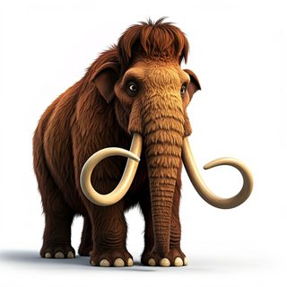 cartoon woolly mammoth