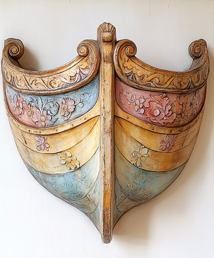 Carved Wooden Boat Hull