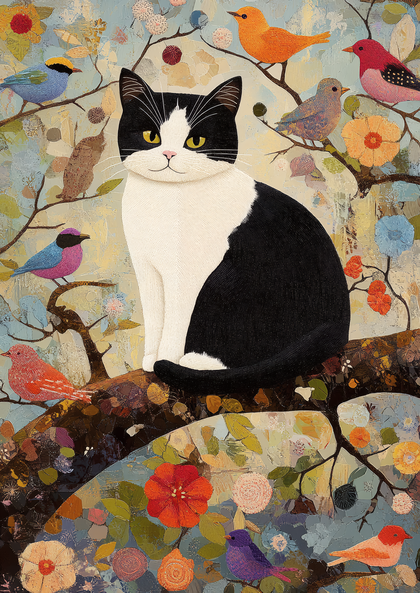Cat Among Birds
