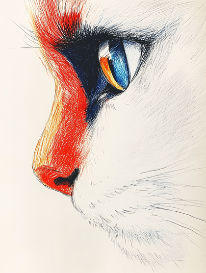 Cat Eye Hand Drawn