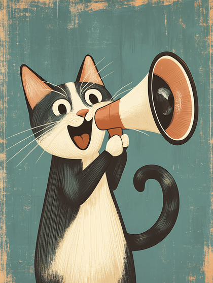 Cat with Megaphone