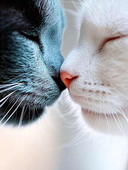 Cats Noses Touching