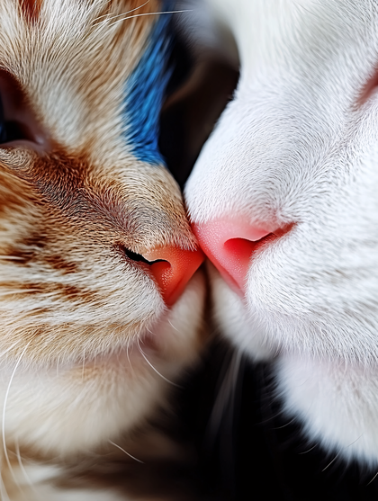 Cats Noses Touching