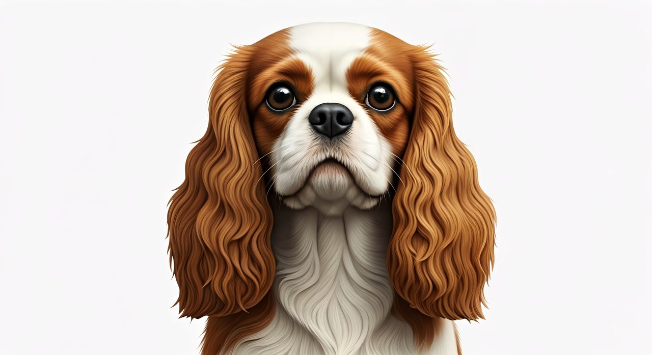 cavalier dog portrait