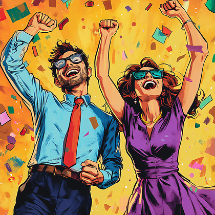 Celebrating Couple