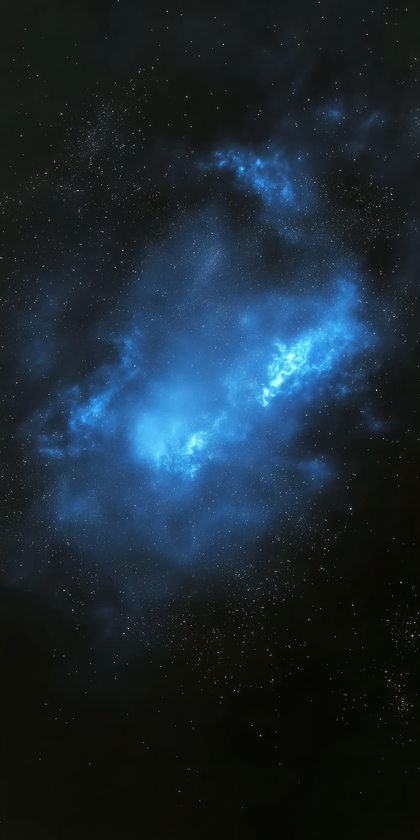 Celestial Blue Nebula