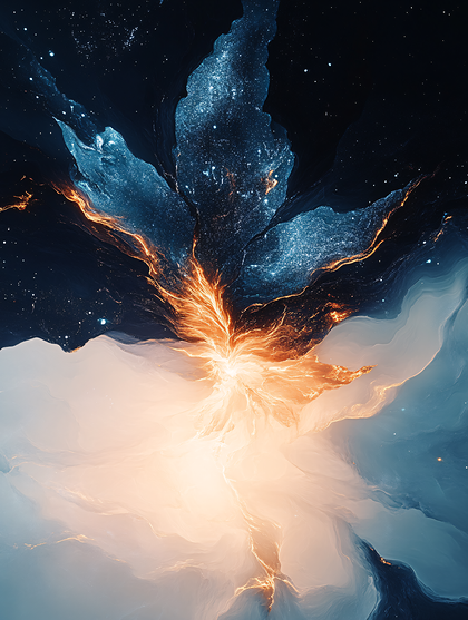 Celestial Fire Abstract