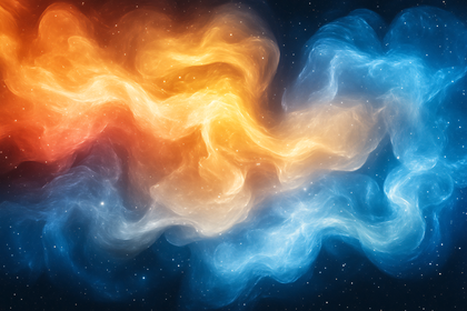 Celestial Harmony of Fire and Ice