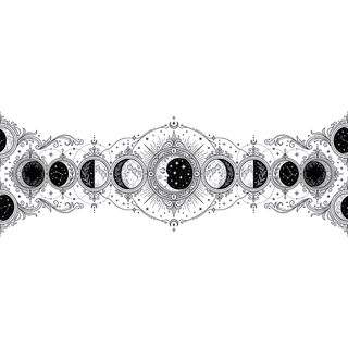 Moon Phases Border