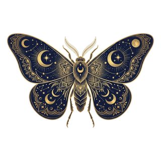 celestial moth illustration
