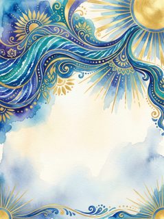 celestial gold watercolor
