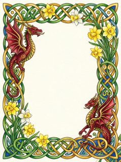 celtic dragon border
