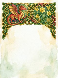 Celtic Dragon Border