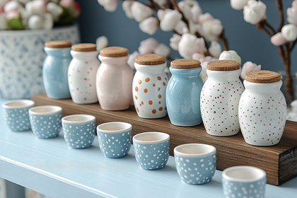 Ceramic Jars and Cups