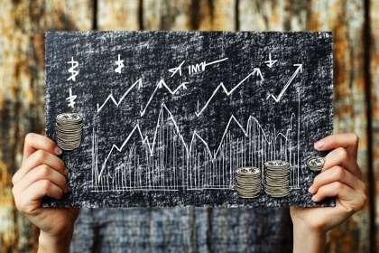 Chalkboard Financial Chart