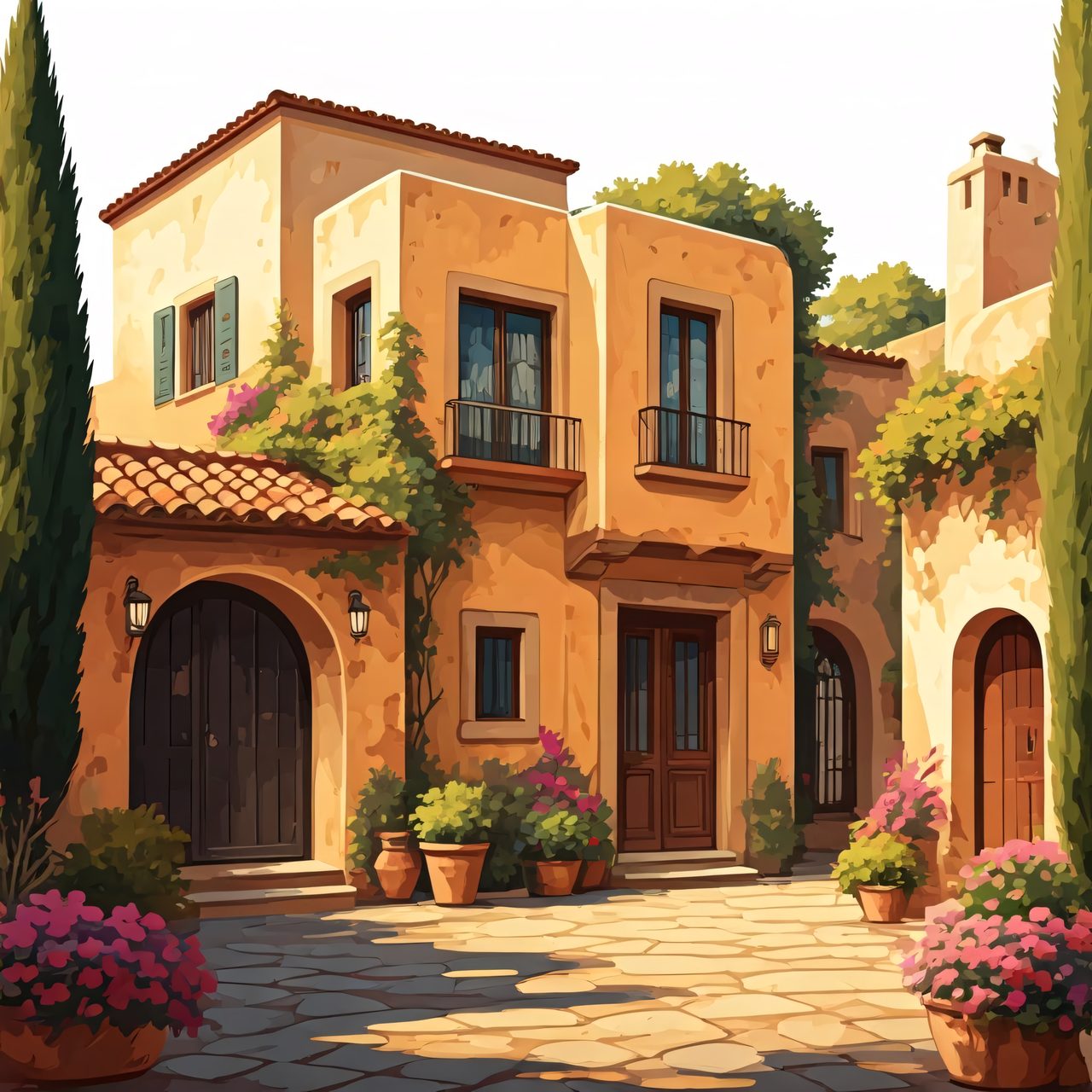 mediterranean-villa-courtyard