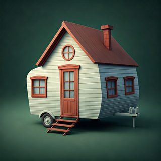 cottage trailer illustration