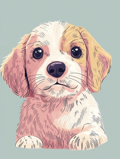 Charming Puppy Portrait