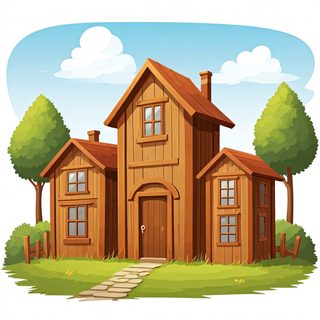 wooden cottage home