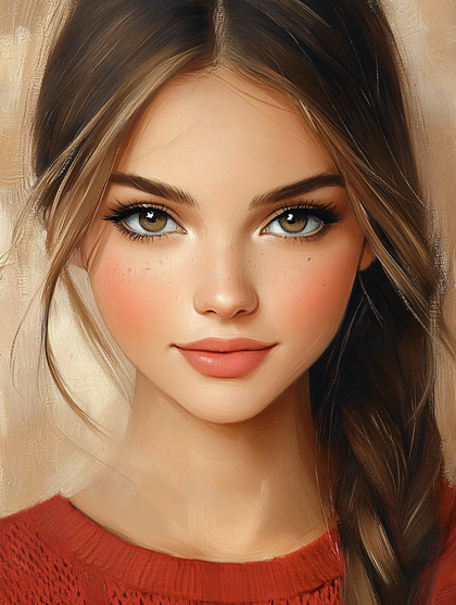 Charming Young Woman Portrait