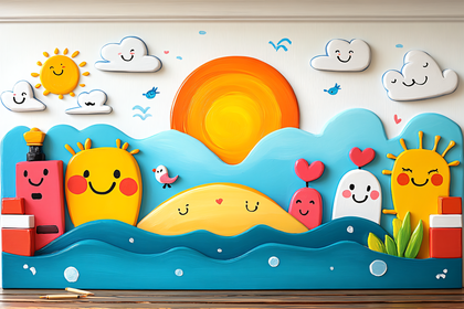 Cheerful Cartoon Scene