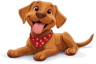 Cheerful Dog Cartoon