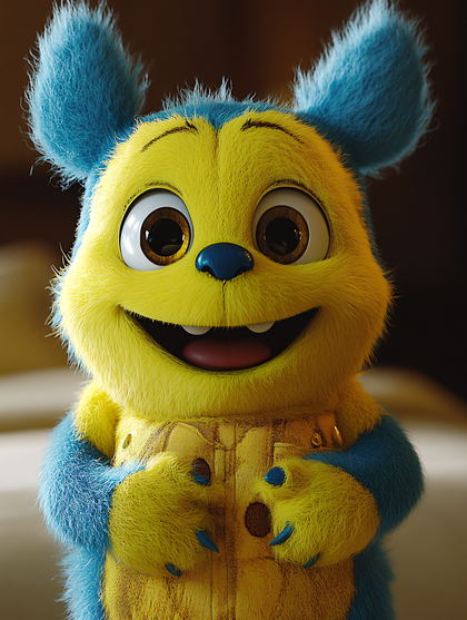 Cheerful Furry Monster