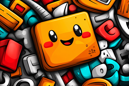 Cheerful Smiley Block