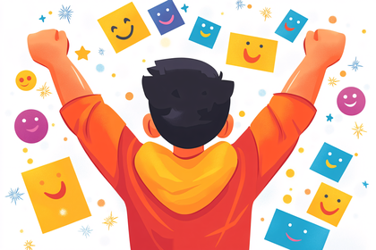 Cheerful Success Celebration
