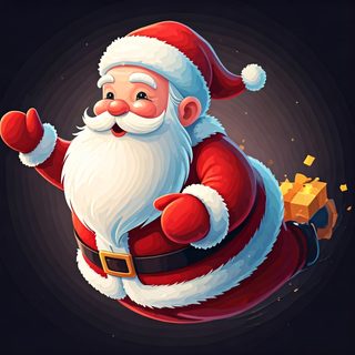 flying santa claus
