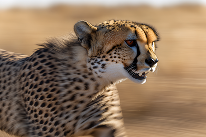 Cheetah In Motion
