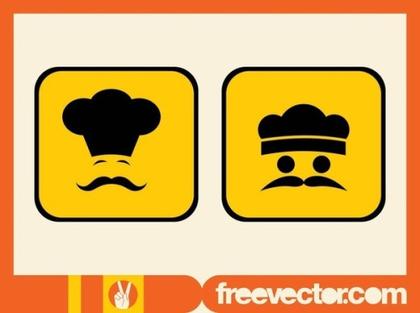 Chef Icons Free Vector
