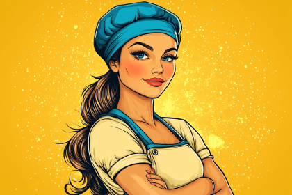 Chef Woman Cartoon