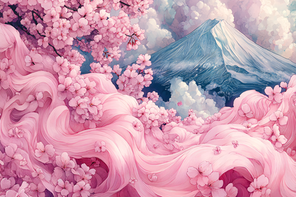 Cherry Blossom Fuji Dream