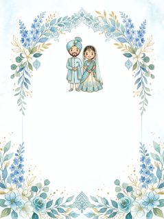 chibi indian couple