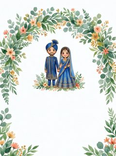 Indian wedding invitation