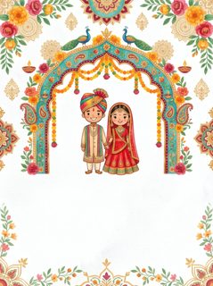 Indian wedding invitation