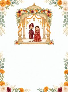 indian wedding invitation