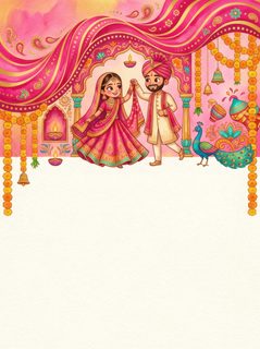 indian wedding invitation