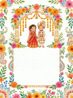 indian wedding invitation
