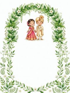 chibi indian wedding